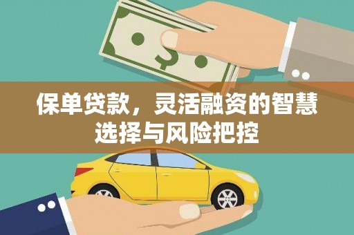 仁寿保单贷款，灵活融资的智慧选择与风险把控