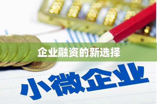 定州企业融资的新选择