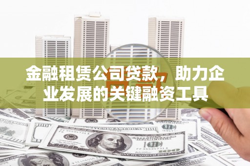 无极金融租赁公司贷款，助力企业发展的关键融资工具