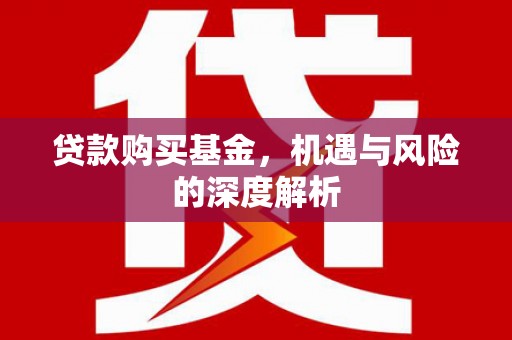 麻山贷款购买基金，机遇与风险的深度解析