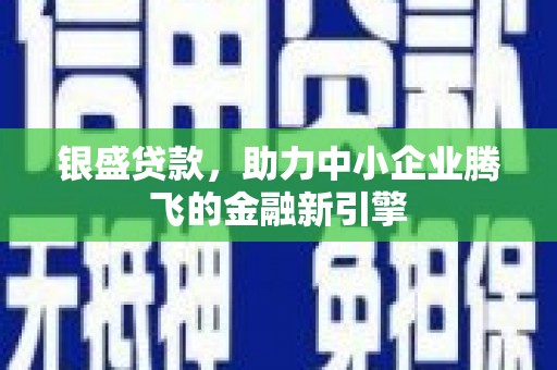 东乌旗银盛贷款，助力中小企业腾飞的金融新引擎
