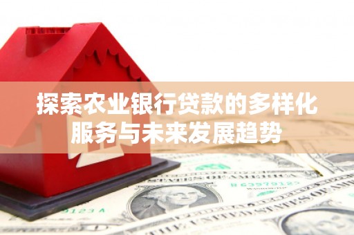 海晏探索农业银行贷款的多样化服务与未来发展趋势