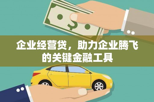 泗县企业经营贷，助力企业腾飞的关键金融工具