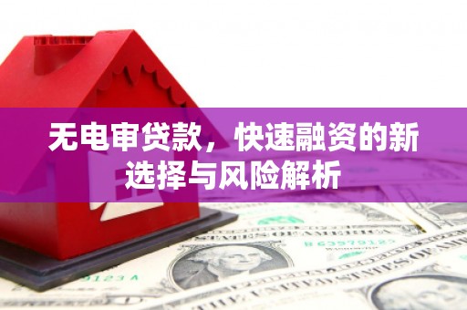 德令哈无电审贷款，快速融资的新选择与风险解析