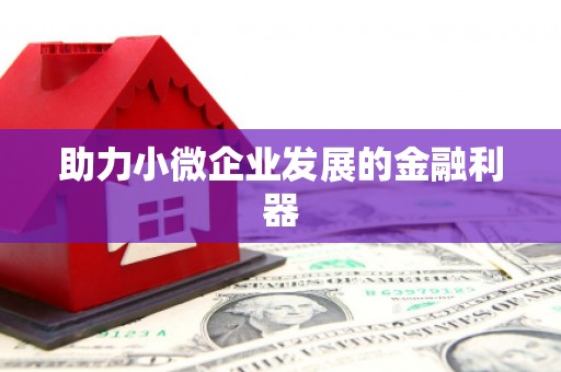 阳春助力小微企业发展的金融利器