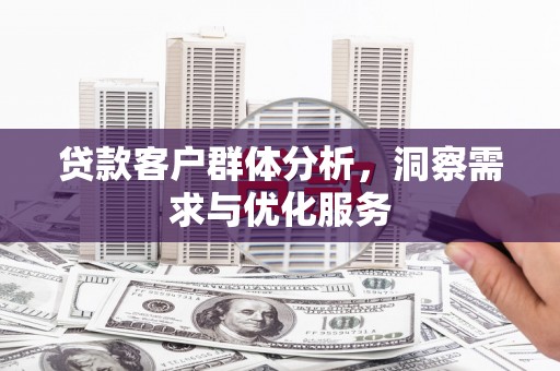 丰顺贷款客户群体分析，洞察需求与优化服务